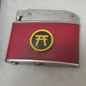 Original Penguin Red and Silver Lighter